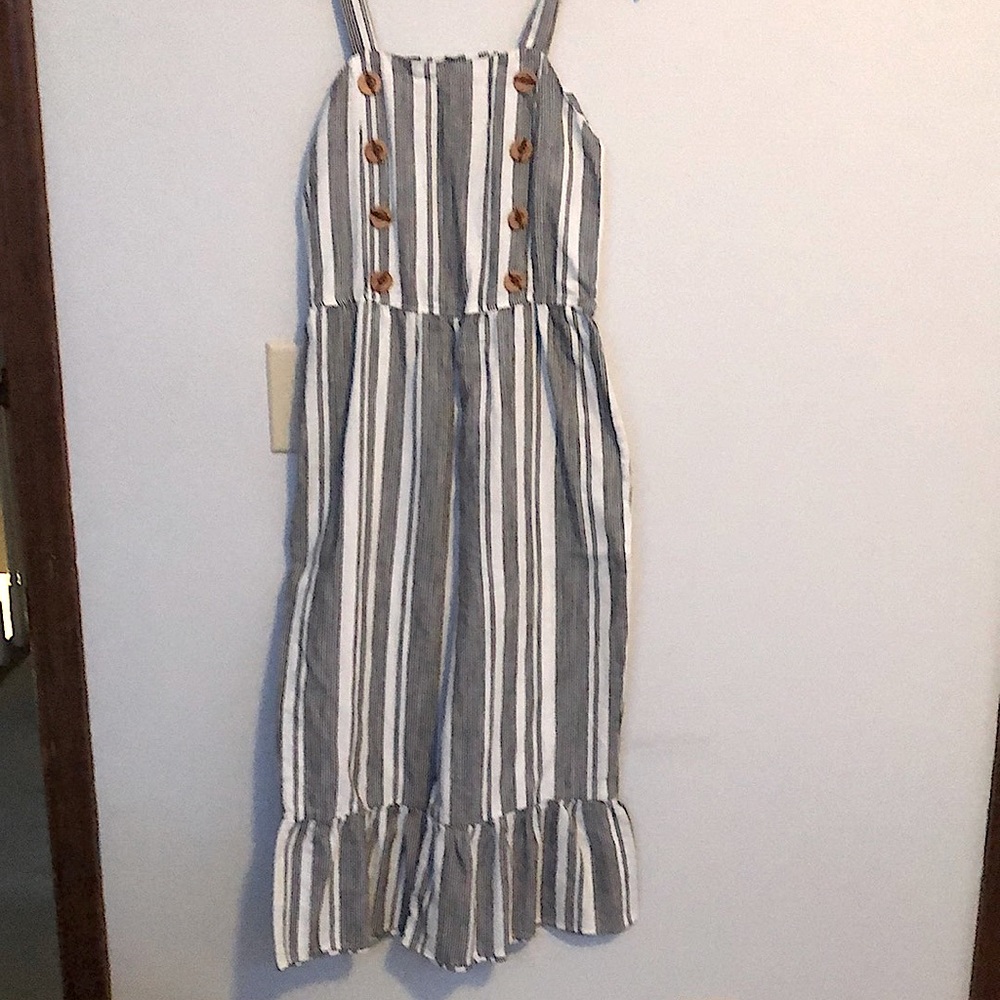 Sequin Hearts striped jumper